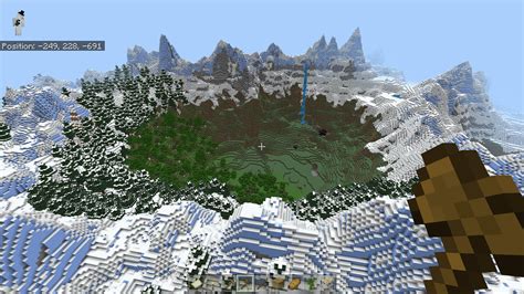 cool minecraft mountain seeds